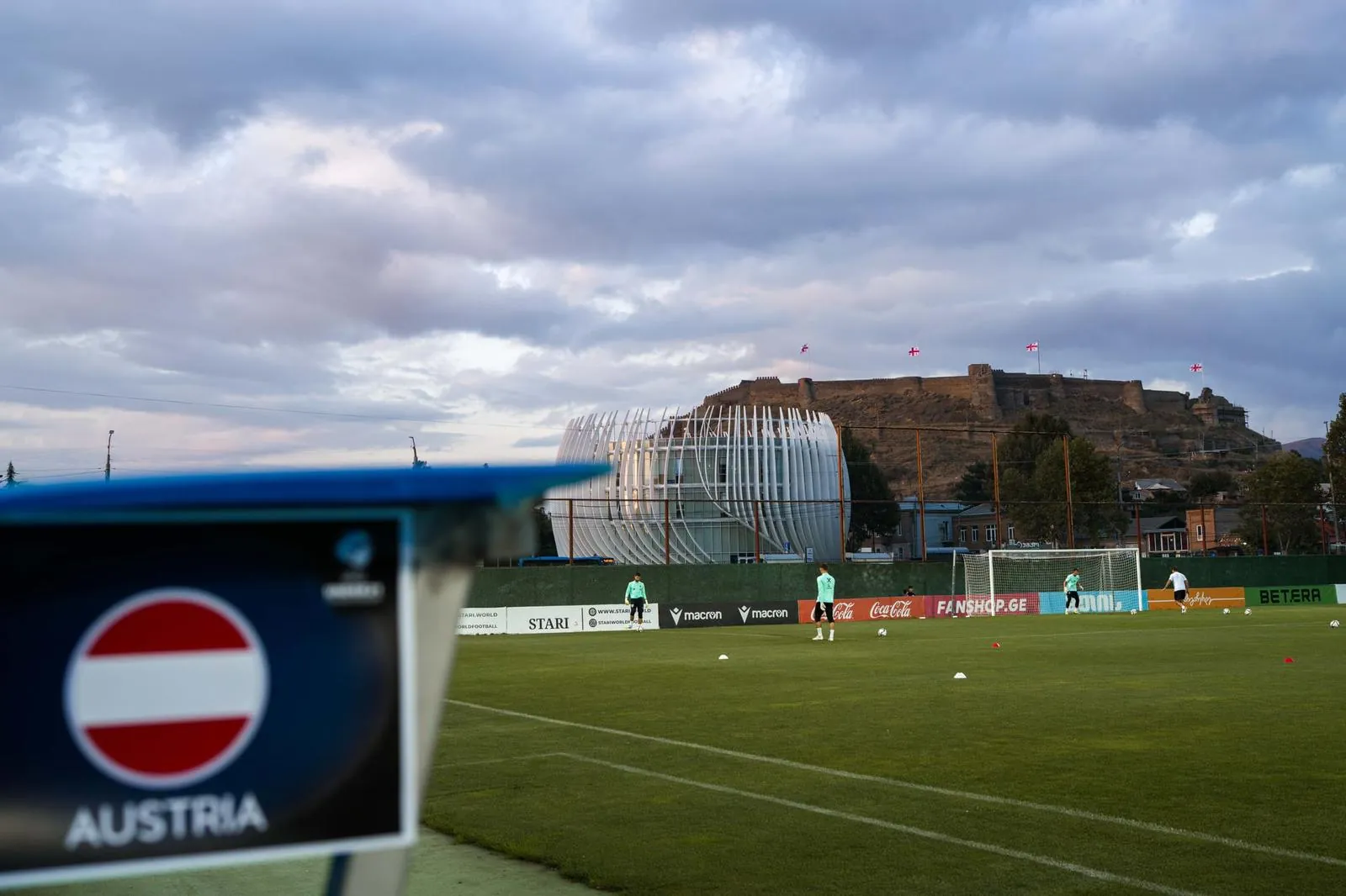 Youth football match in Georgia
